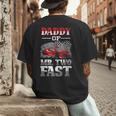 Daddy Of Mr Two Fast Two Fast 2 Curious 2nd Birthday Men's Back Print T-Shirt