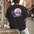 Daddy Of Rookie 1st Birthday Baseball Theme Matching Party Men's Back Print T-Shirt Daddy Of Rookie 1st Birthday Baseball Theme Matching Party Men's Back Print T-Shirt