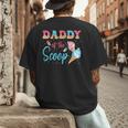 Daddy Of The Scoop Ice Cream Gender Reveal Baby Shower Men's Back Print T-Shirt