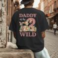 Daddy Of The Two Wild Zoo 2nd Birthday Safari Jungle Animal Men's Back Print T-Shirt