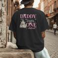 Daddy In a Winter Onederland Birthday Girl Christmas Tree Men's Back Print T-Shirt