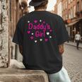 Daddy's Girl Shirt With Pink Lettering Men's Back Print T-Shirt