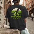 Daddysaurus Rex 2 Kids Sunset Tshirt For Fathers Day Men's Back Print T-Shirt