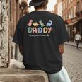 DaddysaurusRex Dinosaur Dad Daddy Saurus Family Men's Back Print T-Shirt