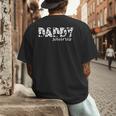 DaddysaurusRex Dinosaur Daddy Saurus Dad Family Matching Men's Back Print T-Shirt