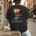 Daniel And Dad Tiger Dark Shirt Men's Back Print T-Shirt