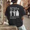 Dear Son-In-Law Father Of The Bride Dad Wedding Marriage Men's Back Print T-Shirt