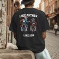 Dirt Bike Family Father Son Motocross Off-Road MX Dad Boys Men's Back Print T-Shirt