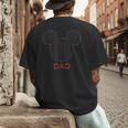 Disney Mickey Mouse Dad Family Small Men's Back Print T-Shirt