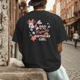 Disney Minnie Mouse Mermaid Dad Of The Birthday Girl Men's Back Print T-Shirt