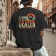 Dog Fathers Day Fur Dad The Man The Myth The Snack Dealer Men's Back Print T-Shirt