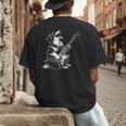 Dog Guitarist Guitar Australian Shepherd Dad Mom Men's Back Print T-Shirt Dog Guitarist Guitar Australian Shepherd Dad Mom Men's Back Print T-Shirt