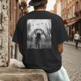 Dog Mom Dad Alien Selfie Weimaraner UFO For Men Women Men's Back Print T-Shirt