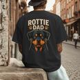 Dog Owner Dad Rottweiler Rottie Dad Men's Back Print T-Shirt Dog Owner Dad Rottweiler Rottie Dad Men's Back Print T-Shirt