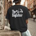 The Dogfather Dog Dad Dog Lover Men's Back Print T-Shirt