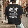 I Don't Snore I Dream I'm A Motorcycle Biker Dad Men's Back Print T-Shirt