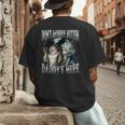 Don't Worry Kitten Daddy's Here Cool Alpha Wolf Meme Men's Back Print T-Shirt