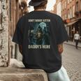 Don't Worry Kitten Daddy's Here Men's Back Print T-Shirt