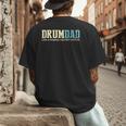 Drum Dad Like A Normal Dad But Cooler Shirt Music Dad Men's Back Print T-Shirt Drum Dad Like A Normal Dad But Cooler Shirt Music Dad Men's Back Print T-Shirt