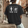 Drummer Drums Your Dad My Dad Tshirt Men's Back Print T-Shirt