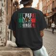 El Papa Mas Chingon Best Mexican Dad Men's Back Print T-Shirt