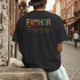 FA-Thor Like Dad Just Way Mightier Hero Fathers Day Small Men's Back Print T-Shirt