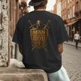 Faithful Warrior Man Of God Christian Men Knight Armor Dad Men's Back Print T-Shirt Faithful Warrior Man Of God Christian Men Knight Armor Dad Men's Back Print T-Shirt
