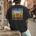 I Like Fantasy Football 3 People Draft Party Dad Men Men's Back Print T-Shirt