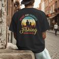 Father Daughter Fishing Partner For Life Retro Matching Dad Men's Back Print T-Shirt