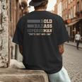 Fathers Day Old Man Retirement Tee Gag For Dad Men's Back Print T-Shirt