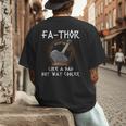 Fathor Dad Father Father's Day Classic Fit Short Sleeve T-Shirt Size Small Men's Back Print T-Shirt