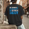 My Favorite Cheerleader Calls Me Daddy Cheer Dad Fathers Day Men's Back Print T-Shirt