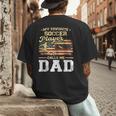 My Favorite Soccer Player Calls Me Dad US Flag Fathers Day Men's Back Print T-Shirt My Favorite Soccer Player Calls Me Dad US Flag Fathers Day Men's Back Print T-Shirt