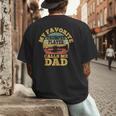 My Favorite Trumpet Player Calls Me Dad Father Vintage Men's Back Print T-Shirt