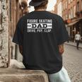 Figure Skating Dad Men's Back Print T-Shirt