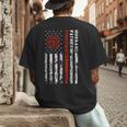 Firefighter Husband Father Fireman For Dad Men's Back Print T-Shirt Firefighter Husband Father Fireman For Dad Men's Back Print T-Shirt