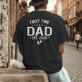 First Time Daddy New Dad Est 2026 Shirt Fathers Day Men's Back Print T-Shirt