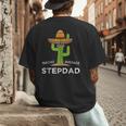 Fun Hilarious Stepfather Humor Stepdad Men's Back Print T-Shirt