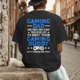 Gamer Video Games Gaming Dad Gaming Men's Back Print T-Shirt