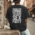 Gender Reveal Mum Dad Party Men's Back Print T-Shirt
