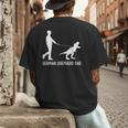 German Shepherd Dad Dinosaur GSD Owners Father's Day Men's Back Print T-Shirt German Shepherd Dad Dinosaur GSD Owners Father's Day Men's Back Print T-Shirt