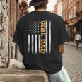 Girl Dad Father's Day Dad Daughter Dad Of Girls Outnumbered Men's Back Print T-Shirt