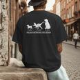 Golden Retriever Mom Dad Puppy Dog Owner Dog Lover Men's Back Print T-Shirt Golden Retriever Mom Dad Puppy Dog Owner Dog Lover Men's Back Print T-Shirt