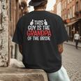 Grandpa Of The Bride Wedding Bride Grandfather Men Dad Men's Back Print T-Shirt