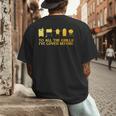 Grilling Art For Men Dad Barbecue Meat Smoking BBQ Men's Back Print T-Shirt