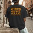 Grumpy Old Man Tee Shirt For Grandfathers Dads Father's Day Men's Back Print T-Shirt Grumpy Old Man Tee Shirt For Grandfathers Dads Father's Day Men's Back Print T-Shirt