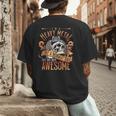 Heavy Metal Cooler Dad Punk Rock Music Lover Men's Back Print T-Shirt