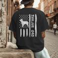 Heeler Dad Flag Vintage Blue Red Cattle Dog Patriot Men Men's Back Print T-Shirt
