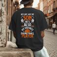 He's Also My Favorite Basketball Player Dad Basketball Dad Men's Back Print T-Shirt