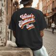Humor Sarcastic Father's Day Adult Jokes World's Sluttiest Dad Small Men's Back Print T-Shirt